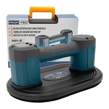 Акумуляторна вакуумна присоска PROFI-TEC HoldPro 180 : з АКБ 12V 1.5 Ah + ЗП (007063) 007063 фото