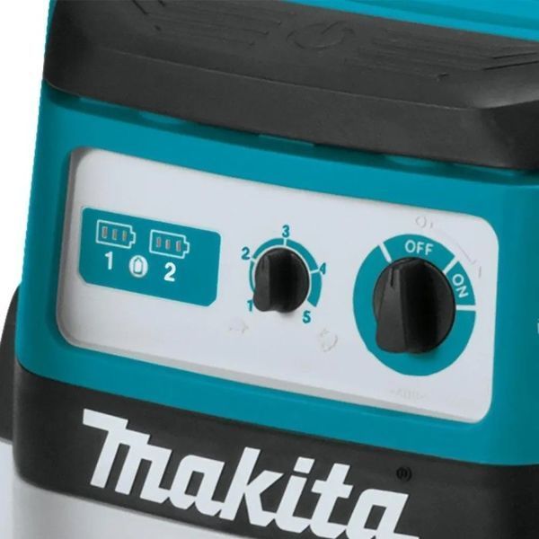 Акумуляторний пилосос Makita DVC152LZ (без АКБ) : 18 В+18 В,об'єм бака 15/12 л DVC152LZ фото