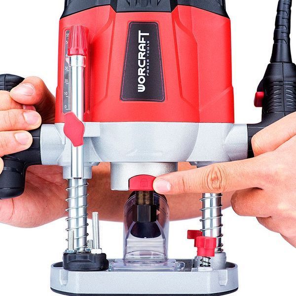 Фрезер електричний WORCRAFT ER12-6/8 (13038), хід - 55 мм, 1200 Вт, обертання 11 000 - 30 000 об/хв 13038 фото