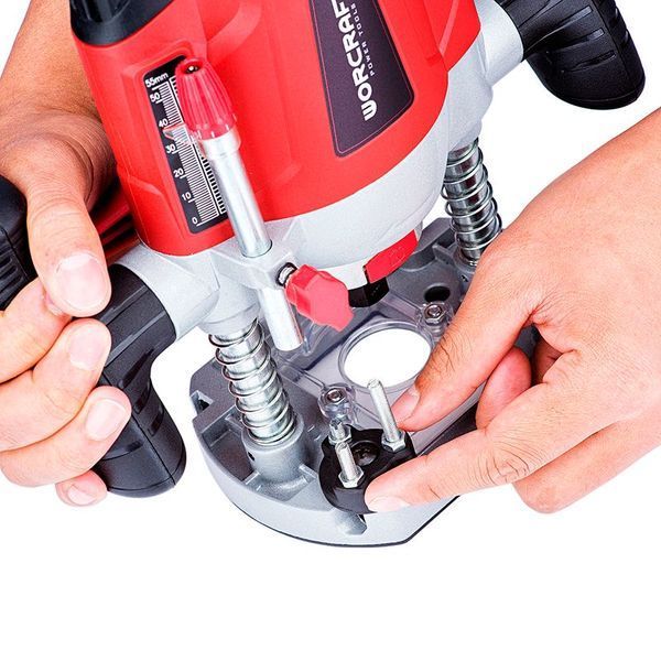 Фрезер електричний WORCRAFT ER12-6/8 (13038), хід - 55 мм, 1200 Вт, обертання 11 000 - 30 000 об/хв 13038 фото