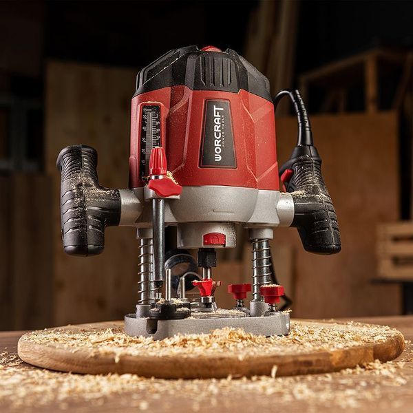 Фрезер електричний WORCRAFT ER12-6/8 (13038), хід - 55 мм, 1200 Вт, обертання 11 000 - 30 000 об/хв 13038 фото