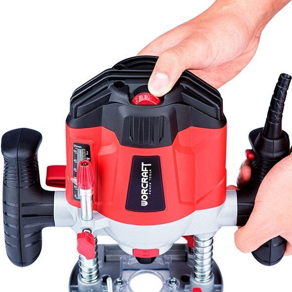Фрезер електричний WORCRAFT ER12-6/8 (13038), хід - 55 мм, 1200 Вт, обертання 11 000 - 30 000 об/хв 13038 фото