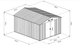 Садовый домик металлический HECHT 10X10 PLUS  HECHT10X10PLUS фото 3