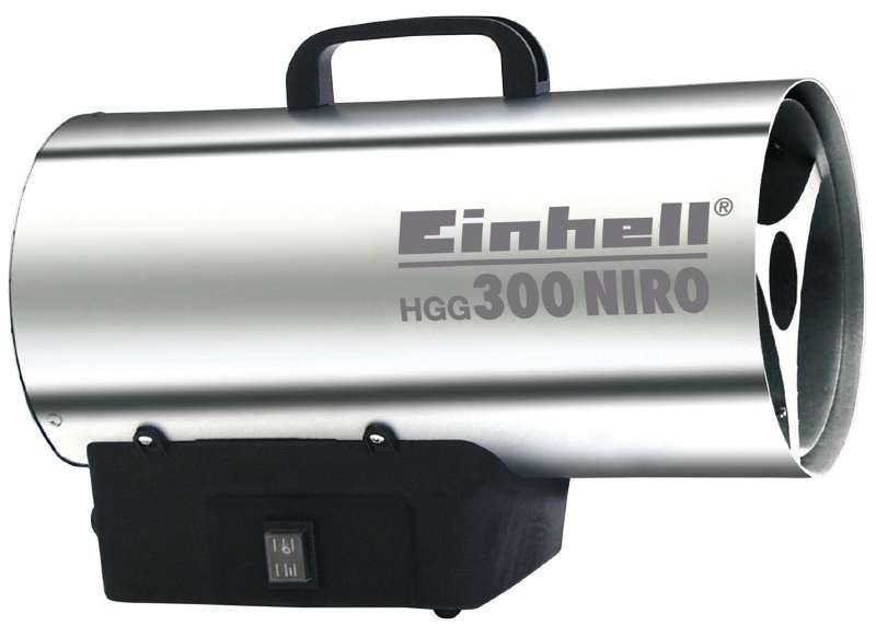 Акумуляторний обігрівач газовий Einhell HGG 300 Niro : з АКБ 18V 2.5Ah, 30 кВт 2330910, 4512097 фото