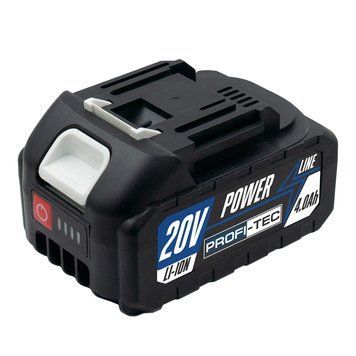 Аккумуляторная батарея PROFI-TEC PT2040MP POWERLine : 20V, 4.0Аh, с индикатором, высокоточная (006261) 006261 фото