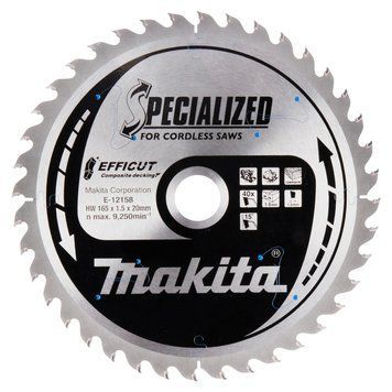 Диск пиляльний 165*20мм/40T MAKITA E-12158 E-12158 фото