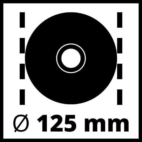 Мощная угловая шлифмашина Einhell TE-AG 125 CE : 1100 Вт, диск 125 мм (4430860) 4430860 фото