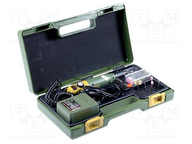 Высокоточная бормашина (гравер) Proxxon Micromot 60/E (28515), кейс, 34 расходных инструмента, Германия 28515 фото