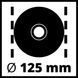 Мощная угловая шлифмашина Einhell TE-AG 125 CE : 1100 Вт, диск 125 мм (4430860) 4430860 фото 6
