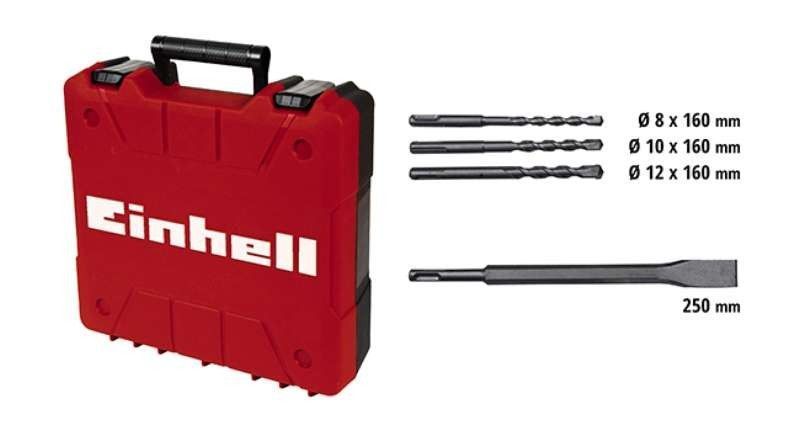 Мощный электрический перфоратор Einhell TC-RH 620 4F Kit : 620 Вт, 2.2 Дж, 1250 об/мин, 5200уд/мин 4257992 фото