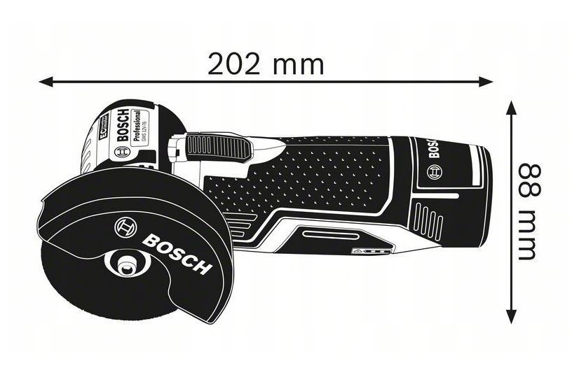 Аккумуляторная угловая шлифмашинка 12В Bosch GWS 12V-76 + акб + зарядное + 3 круга + вкладка L-BOXX 0615990M3E фото