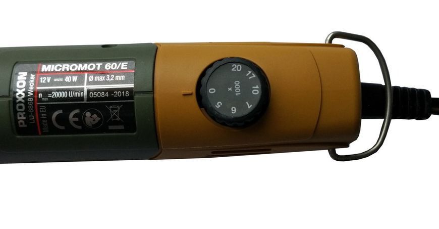 Высокоточная бормашина (гравер) Proxxon Micromot 60/E (28515), кейс, 34 расходных инструмента, Германия 28515 фото