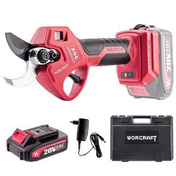 Акумуляторний безщітковий секатор WORCRAFT CSC-S20LiBAM ( до 30мм/ Батарея і ЗП) 13325 фото