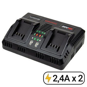 Зарядное устройство двойное WORCRAFT CLC-20V-2.4DN 13240 фото