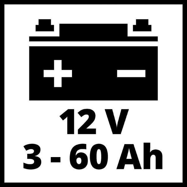 Автомобильное зарядное устройство для аккумулятора Einhell CE-BC 2 M : 12V, 3-60 Ah (1002215) 1002215 фото