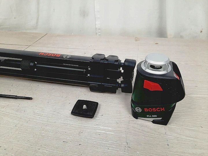Лазерный нивелир, уровень Bosch PLL 360 Set, 360 &deg;, 2 красных луча до 20 м, штатив 0603663001 фото