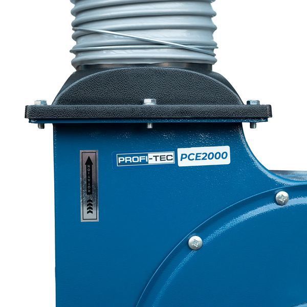 Стружковідсмоктувач PROFI-TEC TURBODust PCE2000 : 1500 Вт, 215 л мішок для стружки (007004) 007004 фото