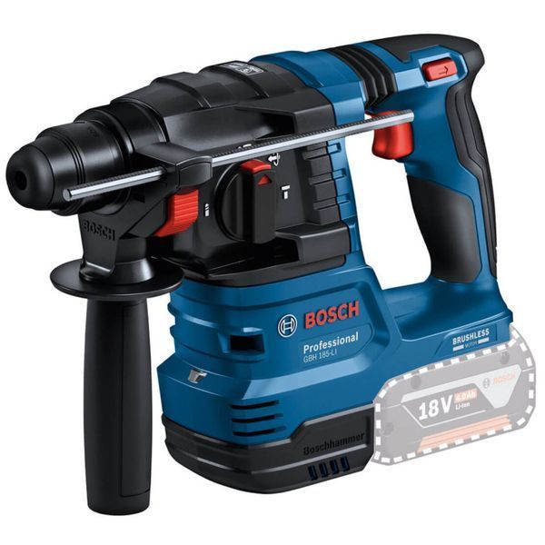 Перфоратор аккумуляторный BOSCH GBH 185-LI 0611924021 (2акум.18В 4Ач/зарядный/кейс) 0611924021 фото