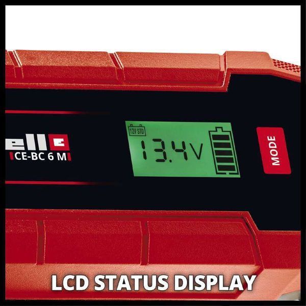 Автомобильное зарядное устройство для аккумулятора Einhell CE-BC 6 M : 12V, 3-150 Ah (1002235) 1002235 фото