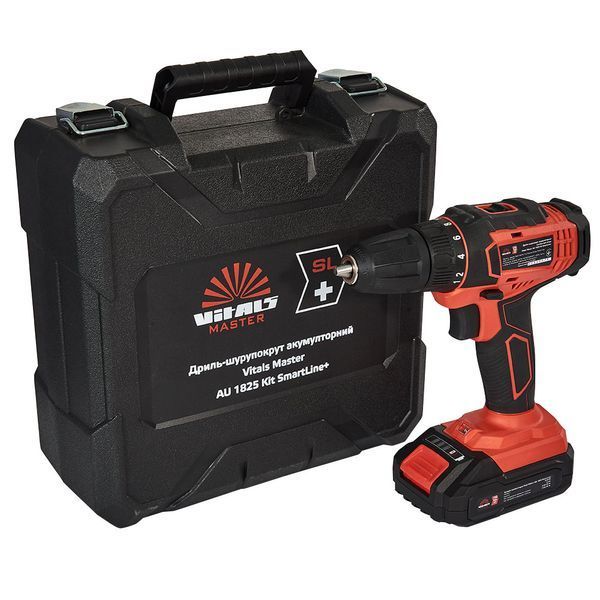 Дриль-шурупокрут акумуляторний Vitals Master AU 1825 Kit SmartLine+ 184442 фото
