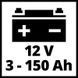 Автомобильное зарядное устройство для аккумулятора Einhell CE-BC 6 M : 12V, 3-150 Ah (1002235) 1002235 фото 8