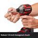 Ударная отвертка Einhell Professional TP-CI 18/250-C Li BL-Solo: с АКБ 18V 2,5Ah (4510095 4512097) 4510095 4512097 фото 5