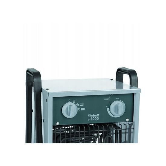 Качественный нагреватель электрический 380V Einhell EH 5000: 5000 Вт, 50 кв.м, ТЭН, 2 скорости (2338266) 2338266 фото