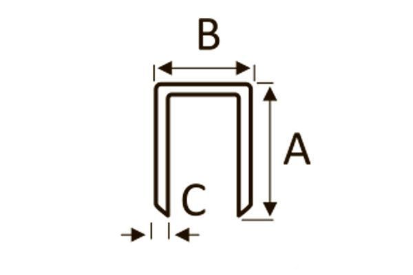 Скобы к степлеру Sigma 5,8 на 32 мм (5000 шт.) 2816321 2816321 фото