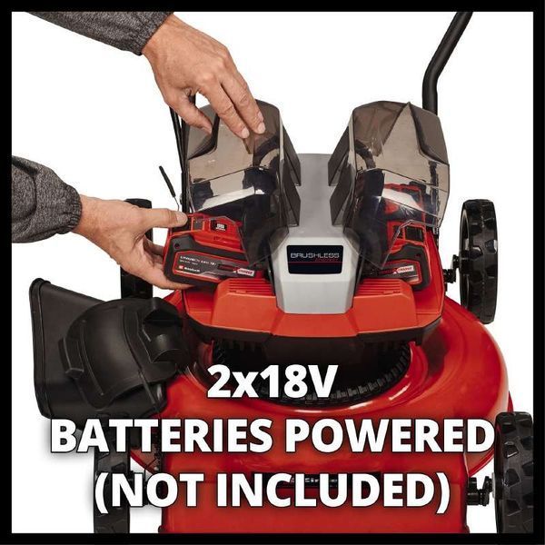 Газонокосарка акумуляторна Einhell GE-CM 36/48 Li M (акум 4.0Ah і зарядка 2шт) 3413054 4512042-2 фото