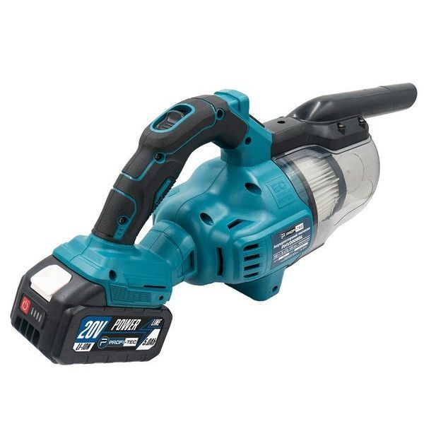 Аккумуляторный пылесос PROFI-TEC PHV200BL POWERLine: с АКБ 2шт-20V 4.0 Ah, 8 бар, бак 600 мл, щеточный 005709 фото