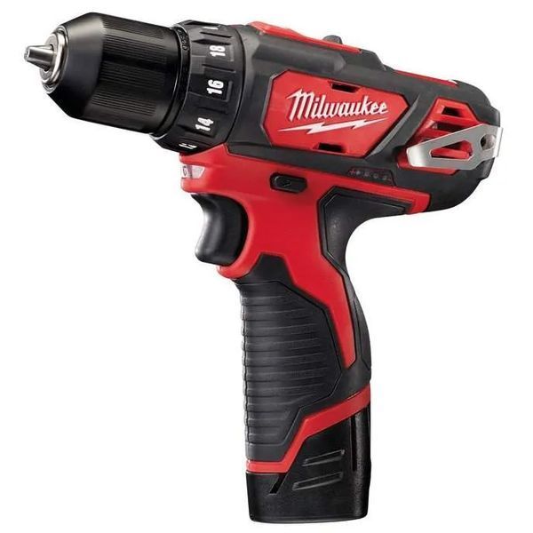 Потужний дрель-шуруповерт Milwaukee M12 BDD-202C : АКБ 12V, 2 Аh, 30 Нм, 2 акума + зарядне + кейс 4933441915 4933441915 фото