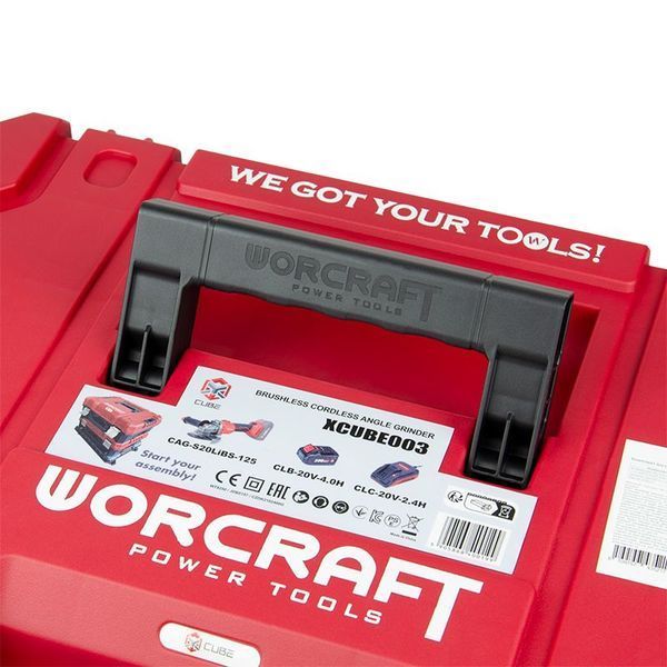 Аккумуляторная бесщеточная болгарка WORCRAFT XCUBE003 (13243) 13243 фото