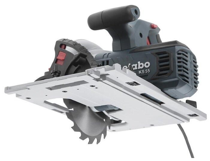 Мощная ручная дисковая пила по дереву Metabo KS 55 FS : 1200 Вт, круг 160мм циркулярная пила 600955000 фото