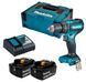Аккумуляторная ударная дрель-шуруповерт Makita DHP485RFJ : 2 акб Li-ion 18 В, 3 Ah + з/у DHP485RFJ фото 1