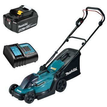 Газонокосарка акумуляторна Makita DLM330SM : з АКБ 18V 4.0 Ah, ширина скош. 33 см, площа 450 м&sup2; DLM330SM фото