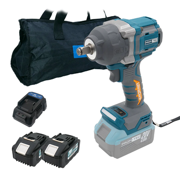 Акумуляторний гайковерт до 1100 Нм PROFI-TEC PPTW11020 UltraCore (2&times;акум (4.0 Аг), зарядне, сумка) 008271 фото