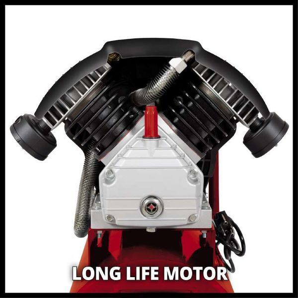 Потужний масляний компресор Einhell TC-AC 420/50/10 V : 2,2 кВт /3,0 к.с., об.х.х. 2850 об/хв, 420 л/хв, 10 бар 4010495 фото