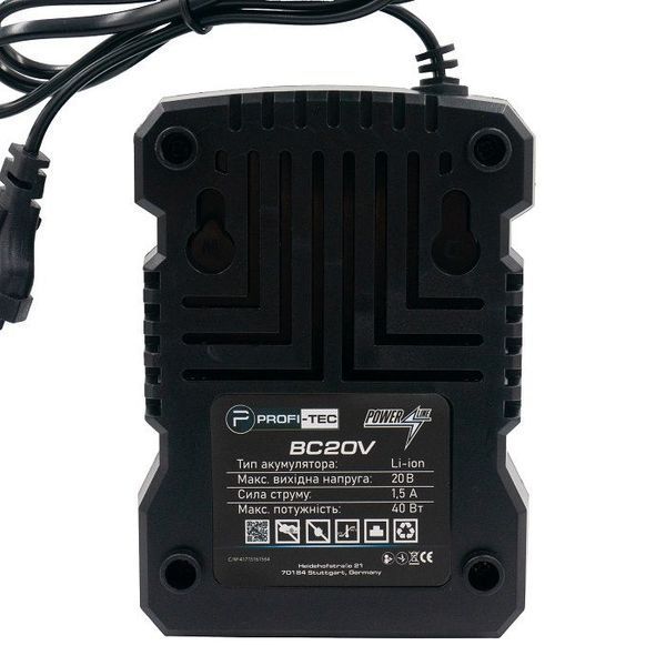 Зарядний пристрій PROFI-TEC BC20V 006391 фото