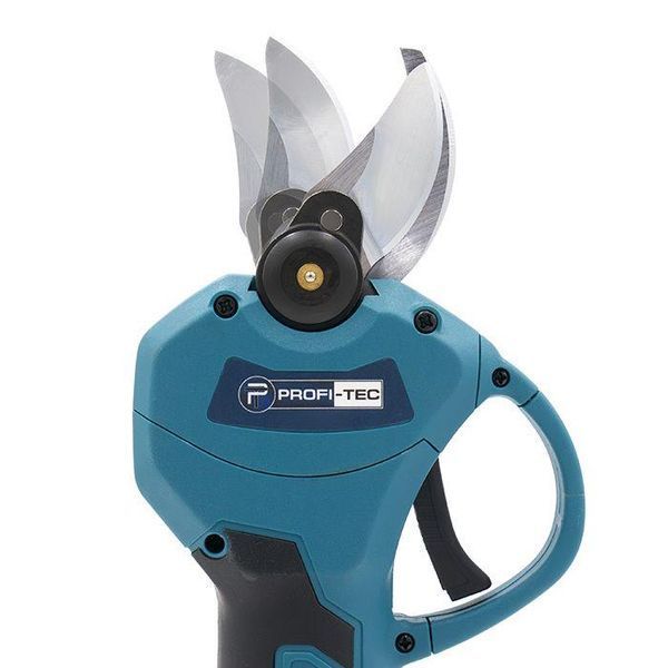Аккумуляторный секатор PROFI-TEC HES20BL HomeLine: с АКБ 2шт-20V 2.0 Аh+ЗУ, диаметр реза 30/45 мм 006307 фото