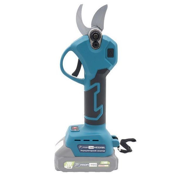 Аккумуляторный секатор PROFI-TEC HES20BL HomeLine: с АКБ 2шт-20V 2.0 Аh+ЗУ, диаметр реза 30/45 мм 006307 фото