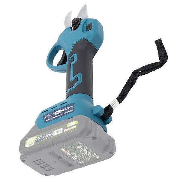 Аккумуляторный секатор PROFI-TEC HES20BL HomeLine: с АКБ 2шт-20V 2.0 Аh+ЗУ, диаметр реза 30/45 мм 006307 фото