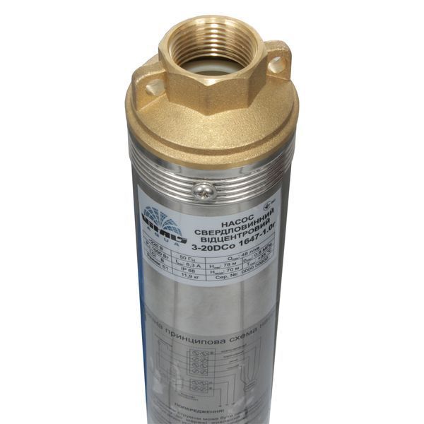 Насос погружной скважинный центробежный Vitals aqua 3-20DCo 1647-1.0r: 1000 Вт FAY 48642 фото