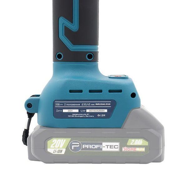 Аккумуляторный секатор PROFI-TEC HES20BL HomeLine: с АКБ 2шт-20V 2.0 Аh+ЗУ, диаметр реза 30/45 мм 006307 фото