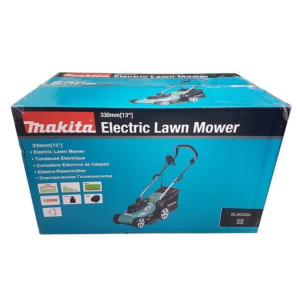 Електрична газонокосарка Makita ELM3320 : 1200 Вт, 3400 об/хв, висота скошування 20/40/55 мм ELM3320 фото