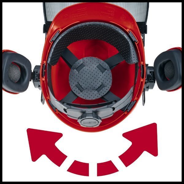 Качественный защитный шлем Einhell BG-SH 2 : для размера головы 52 - 66 см, вес 840 г. 4500480 4500480 фото