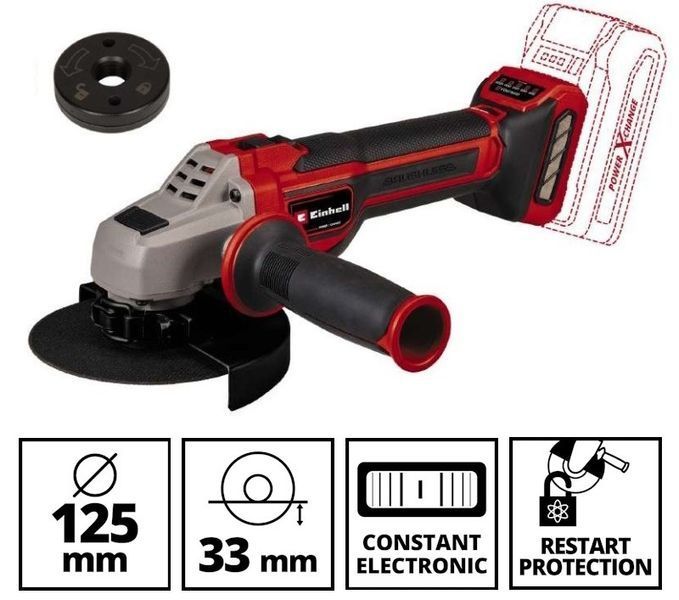 Набор аккумуляторных инструментов EINHELL TK 18/3 Li (CD+AG+HD+2 Battery+Bag) : с АКБ 2шт-18V 3.0Ач+ЗП 4514305, 4513970, 4431155 фото