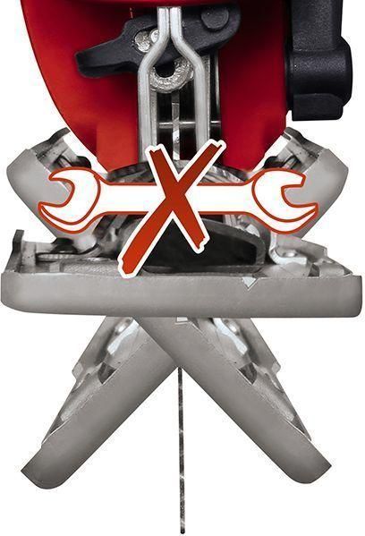 Професійний електричний ручний лобзик (електролобзик) Einhell TC-JS 85 : 620 Вт, 3000 об/хв, глибина різу 85мм (4321140) 4321140 фото