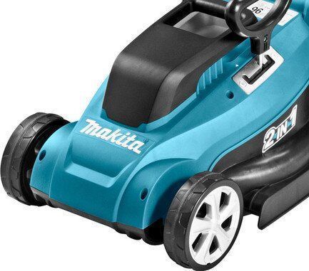 Электрическая газонокосилка Makita ELM3720: 1400 Вт, 3400 об/мин, высота скашивания 20/40/55 ELM3720 фото