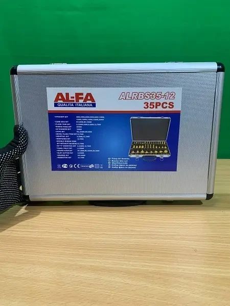 Якісний набір фрез по дереву хвостовик 8 мм 35 шт. AL-FA ALRBS35-8 ALRBS35-8 фото