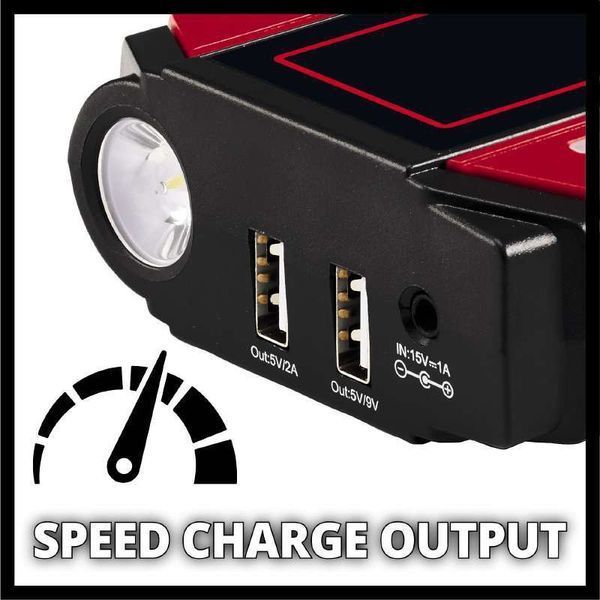Автомобільний пуско-зарядний пристрій для акумулятора Jump-Start - Power Bank Einhell CE-JS 12 : 12V, 5 годин зарядки (1091521) 1091521 фото